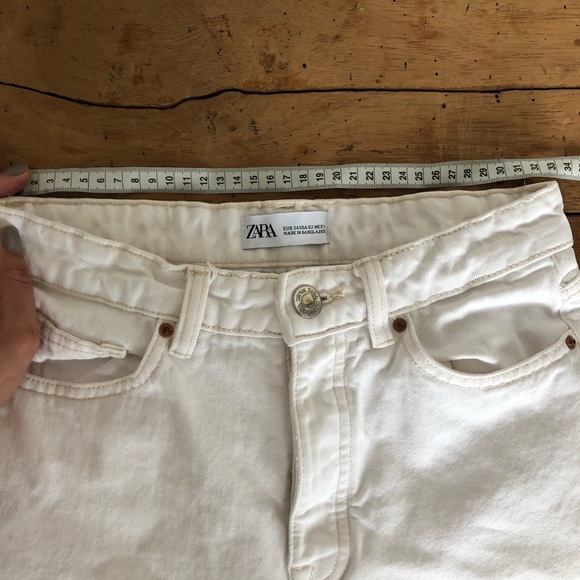ZARA High Rise Straight Crop Jeans - Picture 11 of 12
